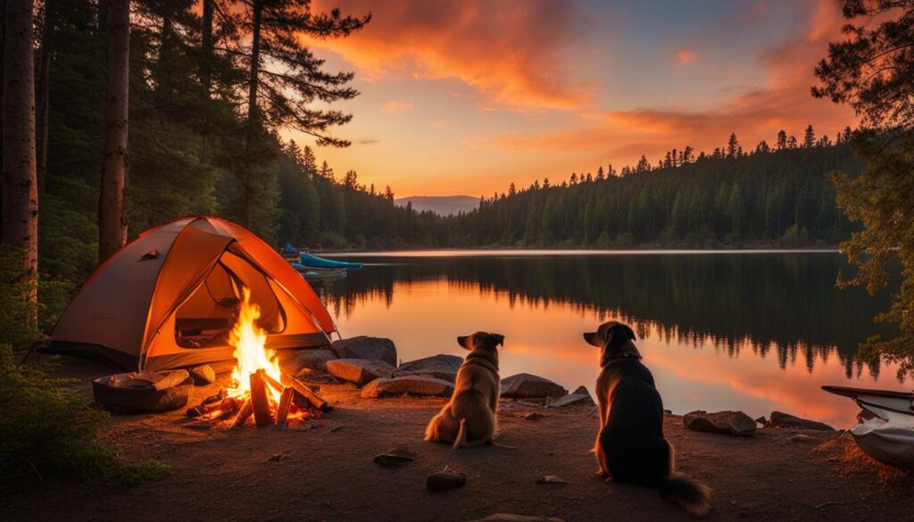 pet-friendly camping sites